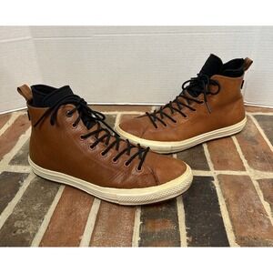 Converse CT All Star II Brown Leather High Tops Waterproof Ankle Boots Men's 14
